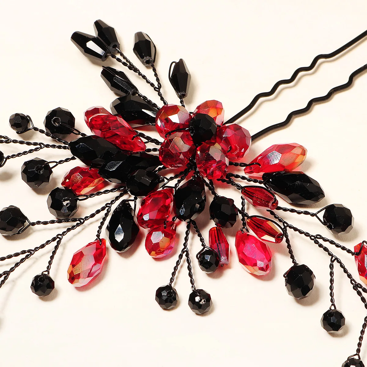 Frauen Blume Haarnadel Stick Hochzeit Braut Kristall Perle Haarnadel U Förmigen Haar Clip Barrettes Haar Zubehör Großhandel – Detail 31