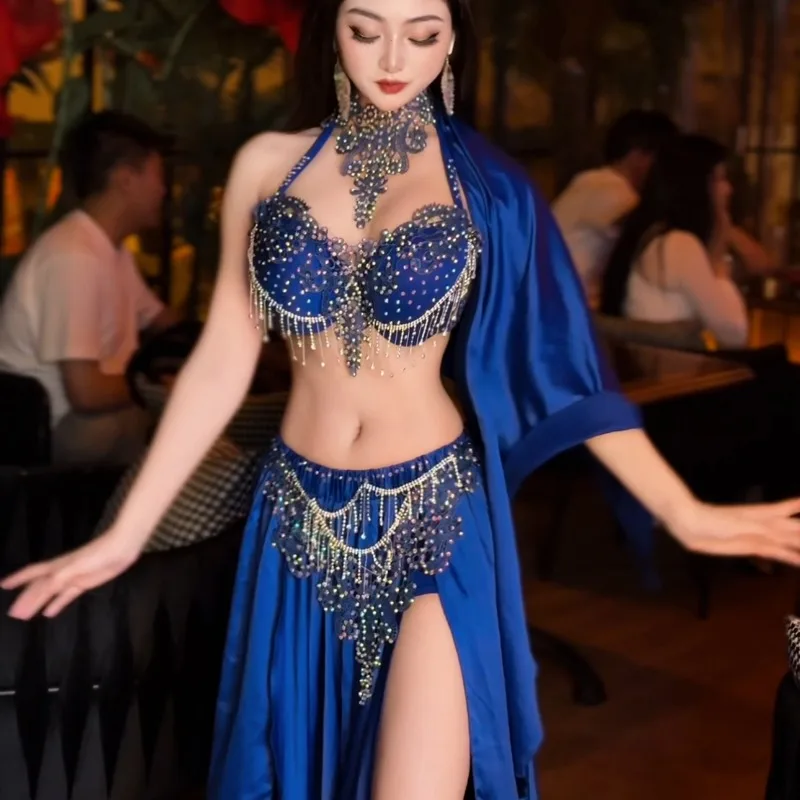 사용자 정의 새로운 밸리 댄스 의상 세트 공연 의류 클래스 섹시한 기질 연습 드레스 이집트 오리엔탈 댄스 드레스