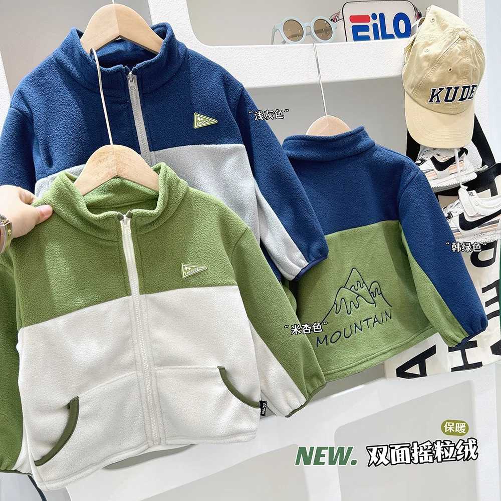 

Одежда для мальчиков Новинка флисовое пальто для детей зимнее Детское пальто для малышей 2024 года