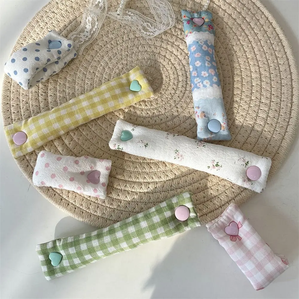 Flower Pattern Data Cable Management Cloth Removable Cable Fixing Straps Reusable Cute Wire Organizer Earphone Cable