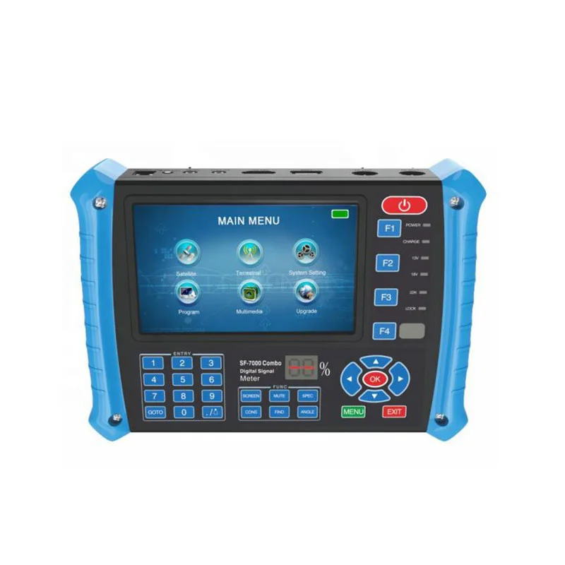 

LCD High Resolution Signal Meter Combo DVB S2 DVB T2 Handheld Satellite Signal Finder Meter