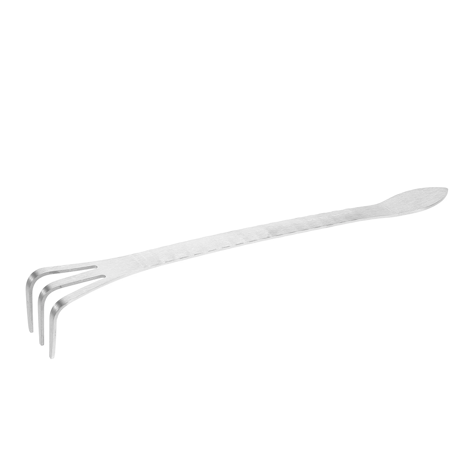 

Bonsai Root Rake Tweezers Tool Stainless Steel 3-Prong Hand Cultivator for Garden Soil Aeration Weeding Small Digging Jobs