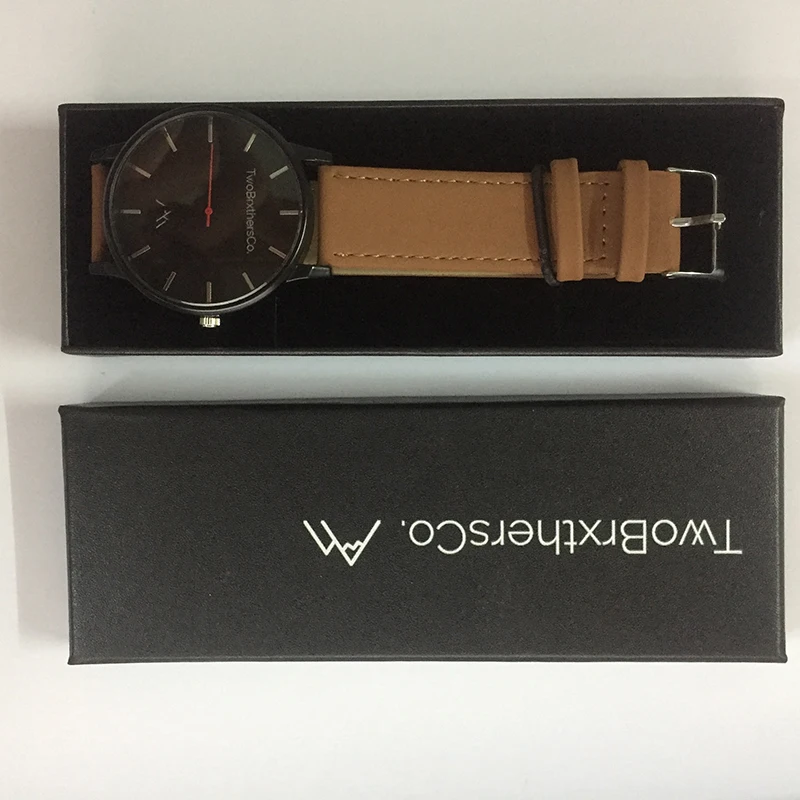 Special Design Private Label Wristwatch Custom Logo Watch Leather Quartz Company Brand Own Name Engrave Imprint Watch