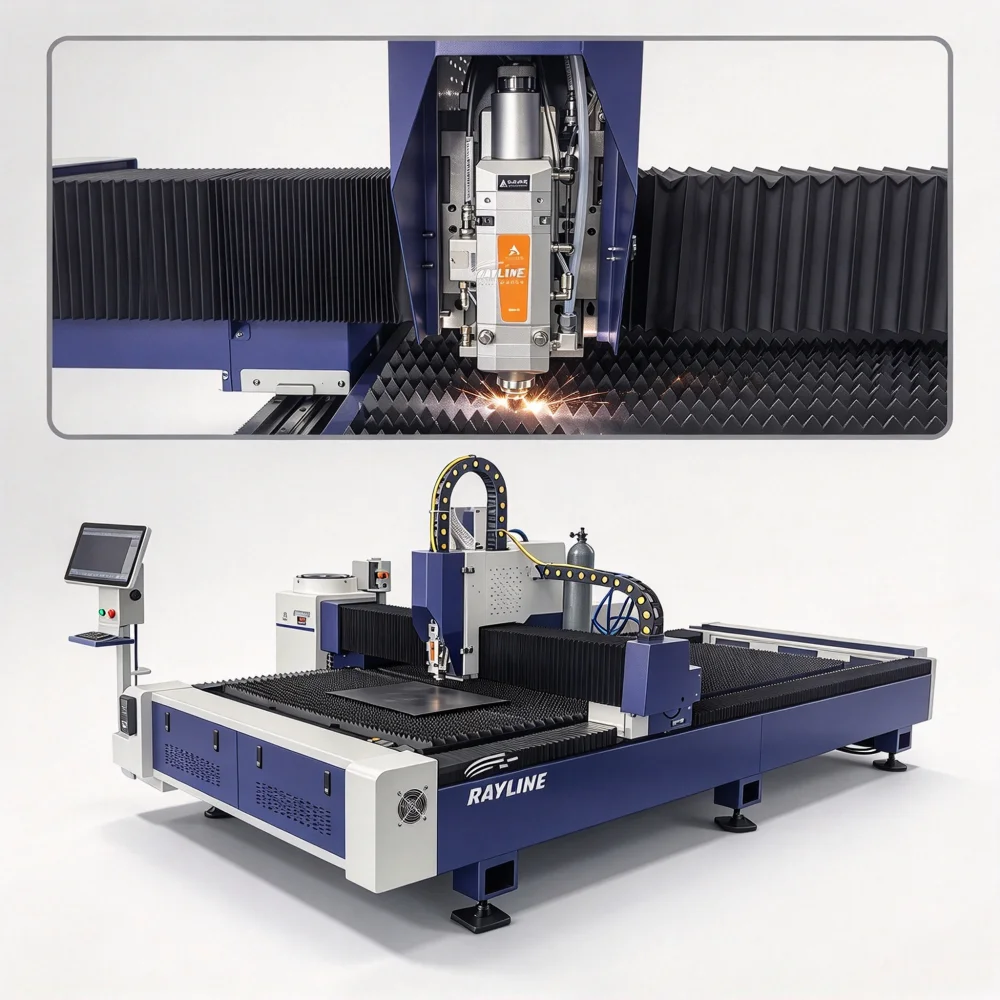 Large Format Exchange Table Fiber Laser Cutting Machine 2000W 30000W 6000W 12000W High Power Metal Plate Laser Cutter