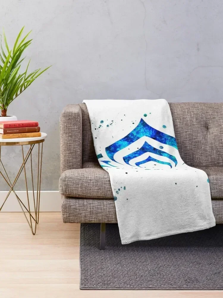 Warframe Logo Watercolor Throw Blanket Winter beds Soft Plaid Blankets