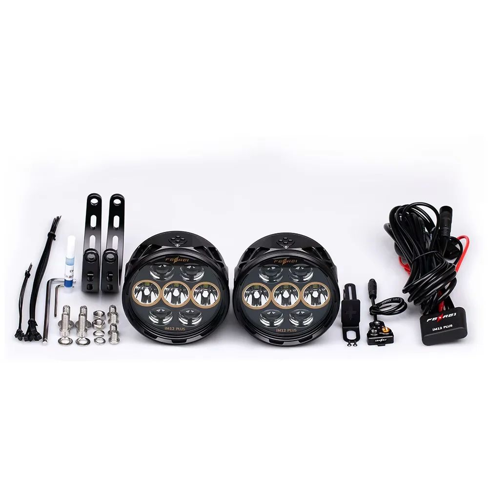 STLF Ferei 120W High-Power LED Fog Lights for Motorcycles 11800 Lumens Best Spotlight for ///Ducati/