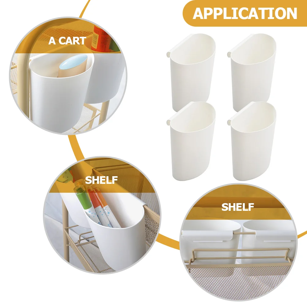카트 작은 교수형 바구니 쓰레기통 쇼핑 컵 홀더 롤링 보관함 액세서리 연필