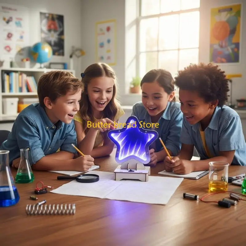 W89C Physics Exploration Set Science Optical Illusion Model Building Educational Toy