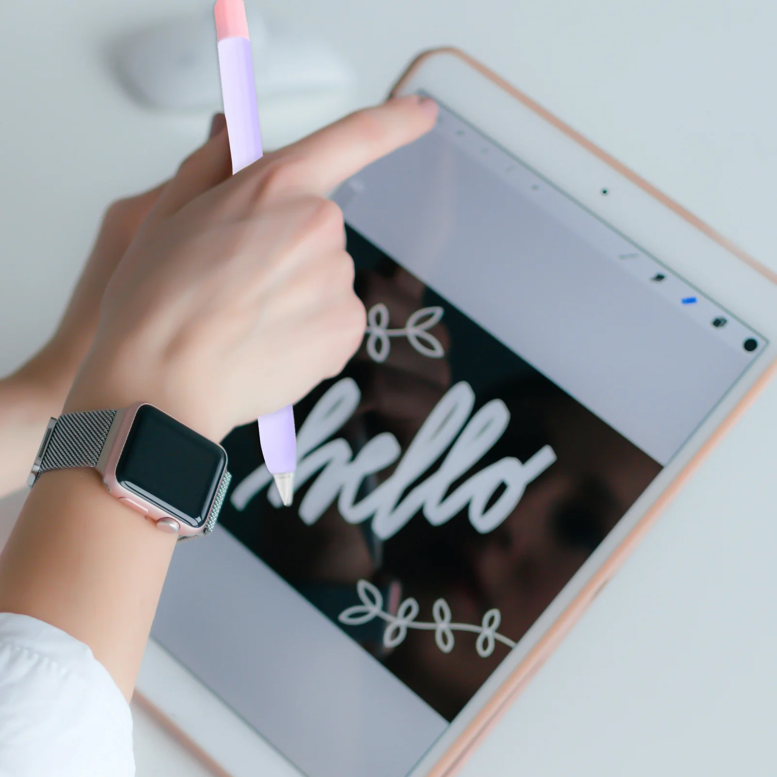 Stylus Pen Sleeve For Pencil -Color Contrast Anti-Shock Silicone Case Drop-Resistant Washable Skin-Friendly