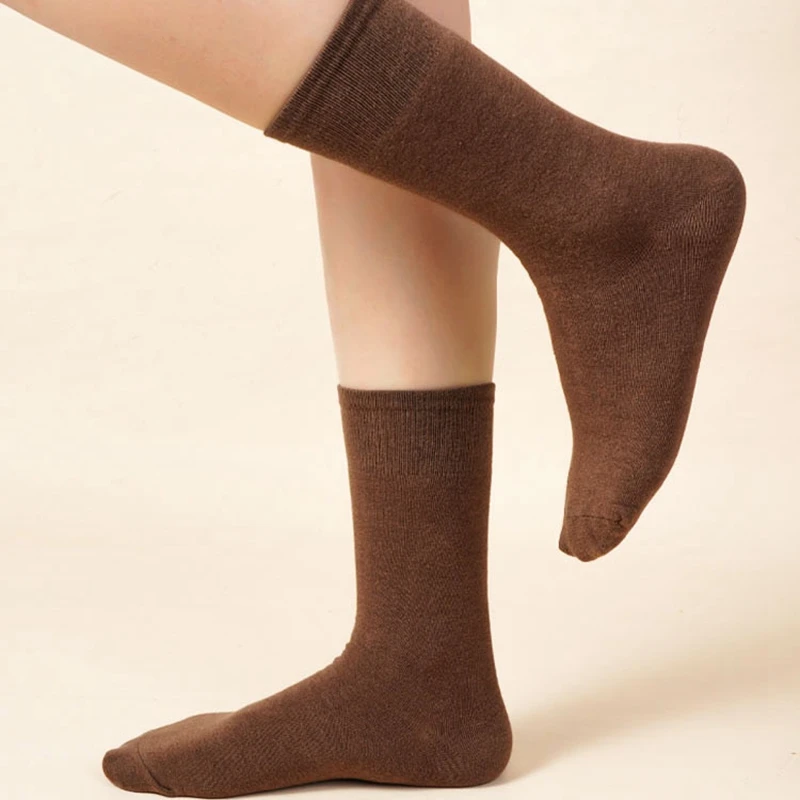 

FULSURPRIS, 1 пара женских свободных длинных носков в японском стиле, женские однотонные удобные дышащие носки в корейском стиле для девочек, средние носки-трубы