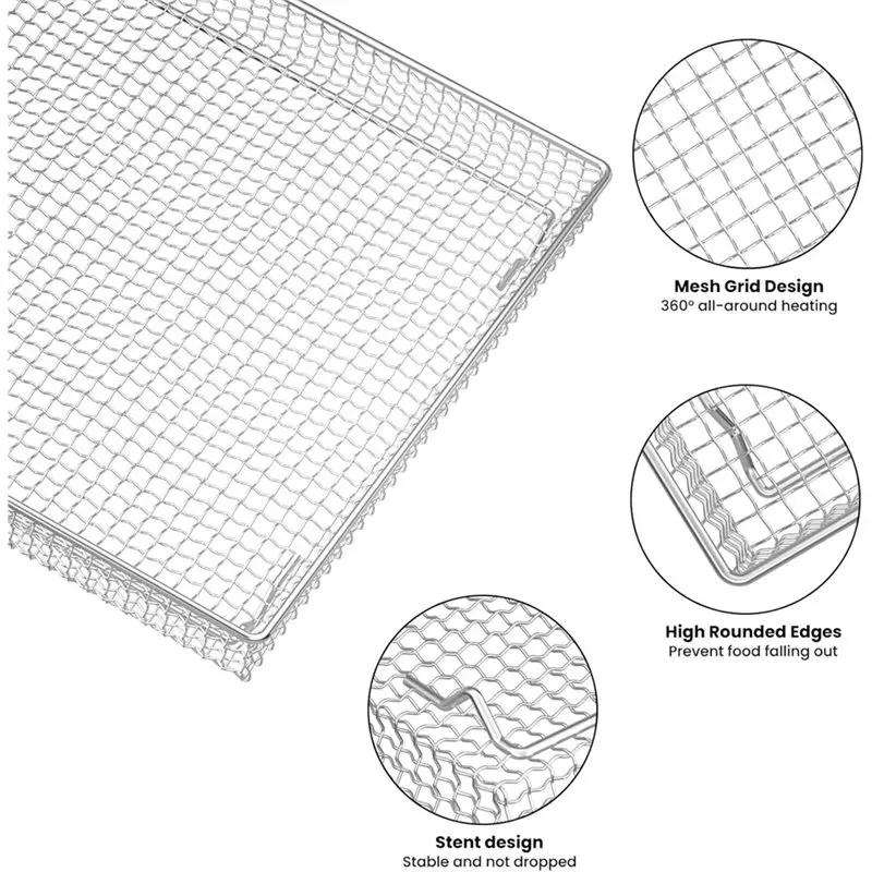 [B25B!】 For Cuisinart TOA-60 TOA-65 TOA-70 Air Fryer Basket Replacement 12.4