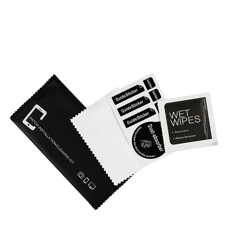 Guide Sticker Wipes Wet Dry Paper Screen Cloth Dust Absorber Clean Dedust Cleaning Kit For Camera Lens Film Phone LCD Screen