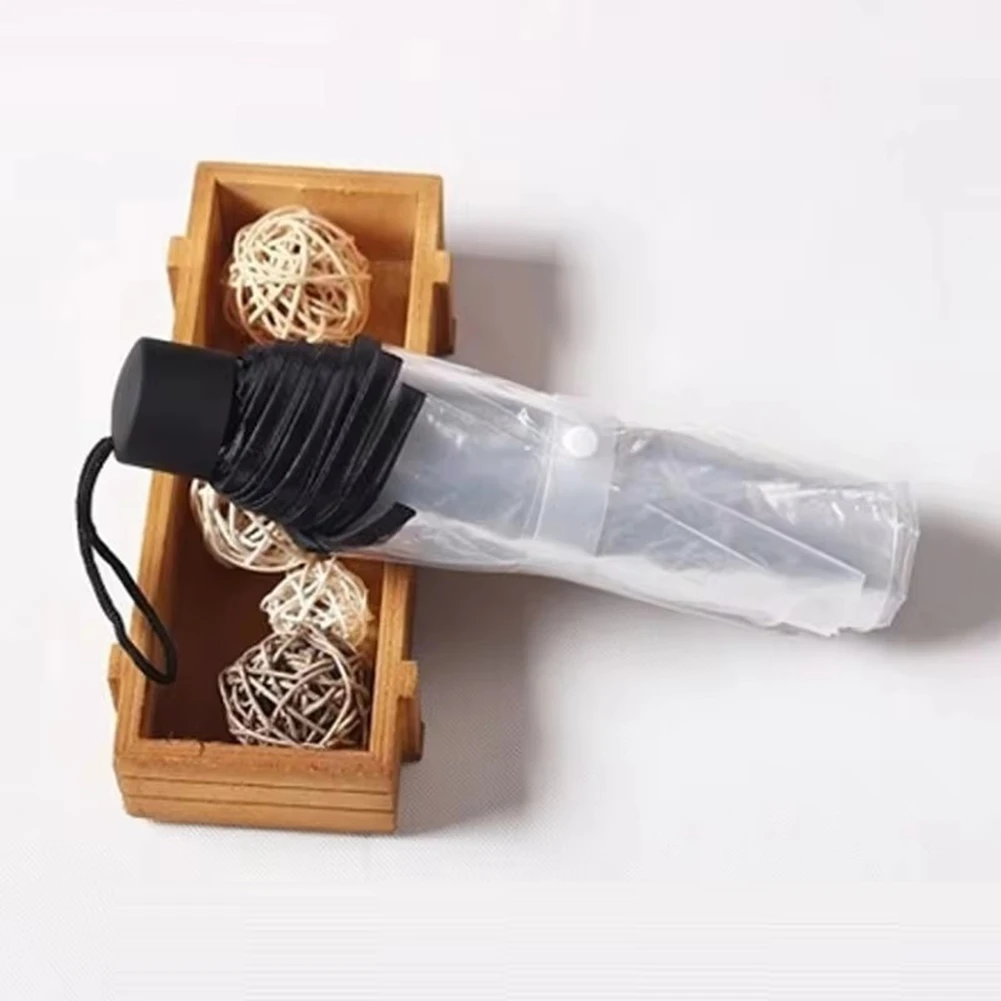 ร่มใสแฟชั่นหนาสําหรับคนดังออนไลน์ ร่มพับแบบพกพาแบบแมนนวลร่มที่จําเป็นในครัวเรือน