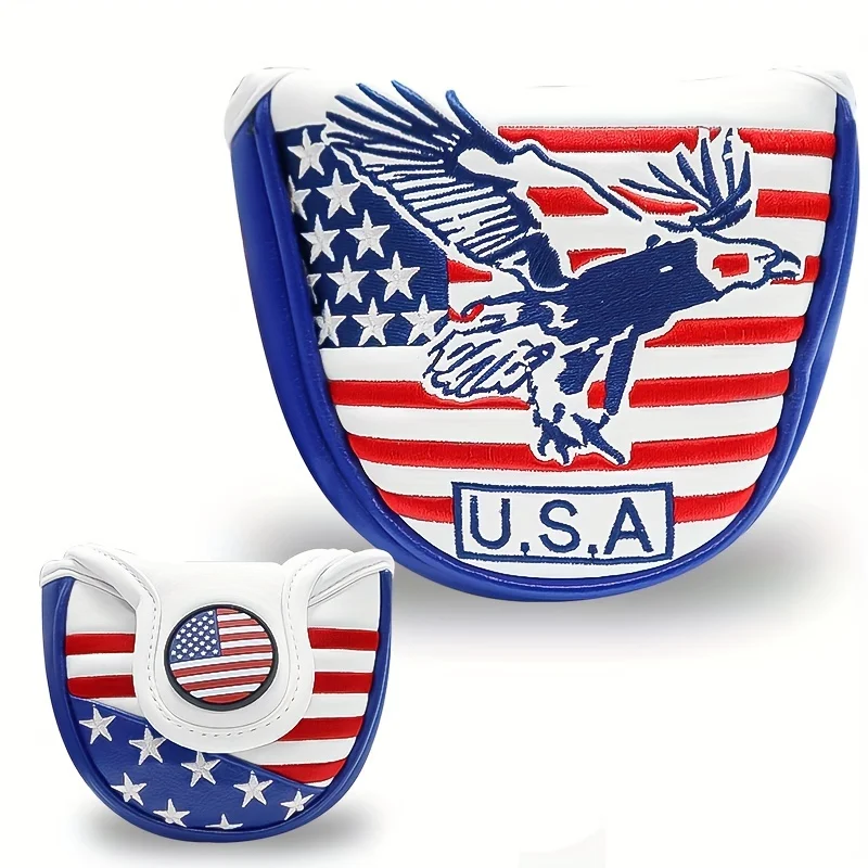 

Golf Putter Head Covers Mallet Blade Golf Club Headcover with Magnetic Closure