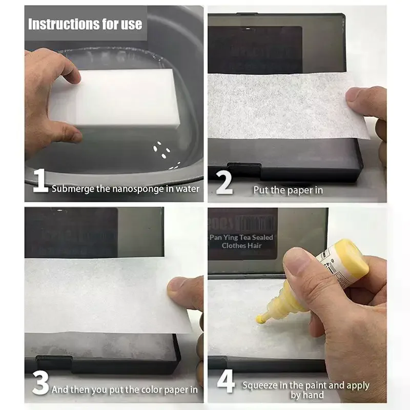 Portable Wet Palettes Acrylic Painting Model Coloring Wet Tray Water‑based Paint Holder Miniature Modeling Craft Painting Tool view 3