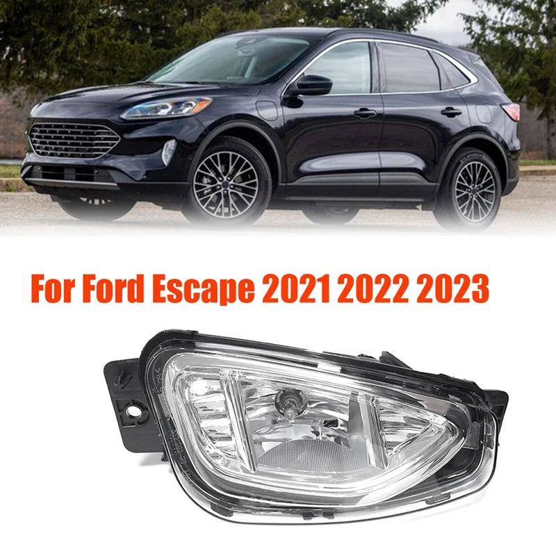 

1Pair Front Fog Light Assembly For Ford Escape 2021-2023 Accessories Car Bumper Driving Lamp Foglight With Halogen Bulb