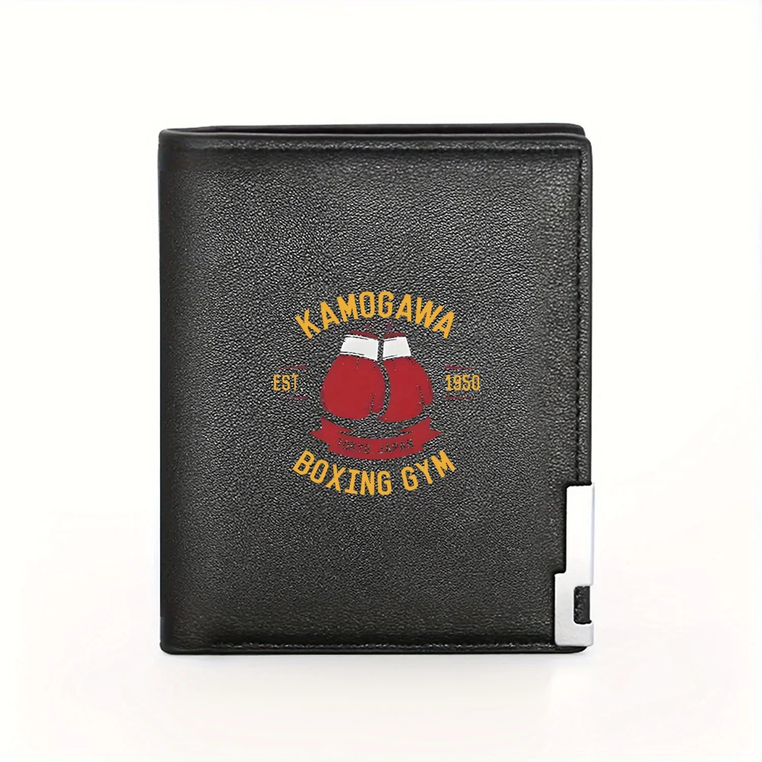 

Kamogawa Boxing Gym Tokyo Japan Est. 1950 Vintage Boxing Gloves Graphic Print Mens Wallet Business Mens Casual Elegant Simple Pr