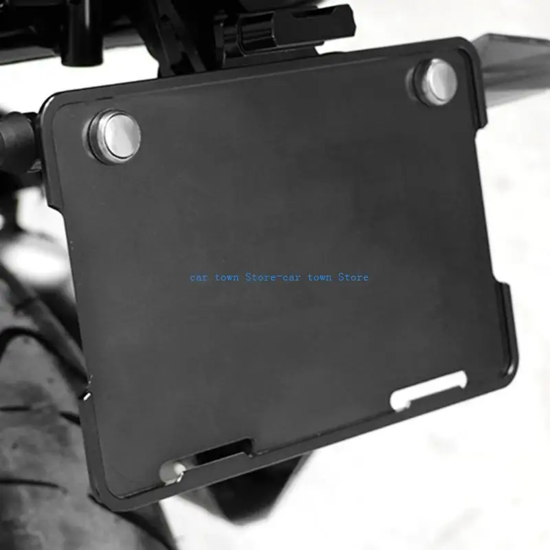 

RXJE Motorcycles Scooter License Plate Bracket Number Plate Frame Holder Universal