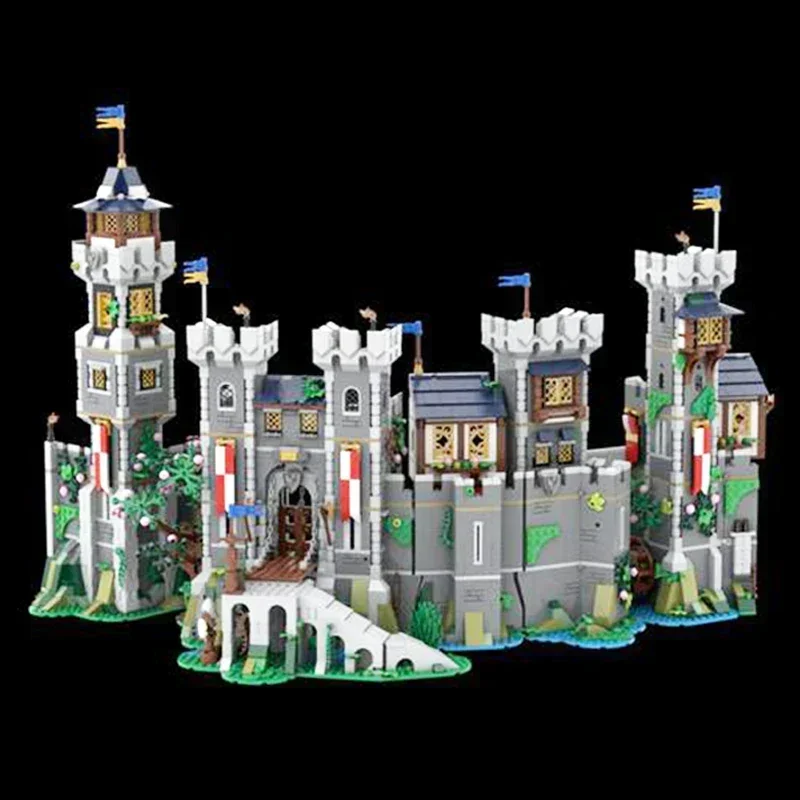 Moc Bouwstenen Modulair Kasteel Model Falcon Fortress Technische Bakstenen DIY Assemblage Constructie Speelgoed Voor Kind Vakantiecadeaus