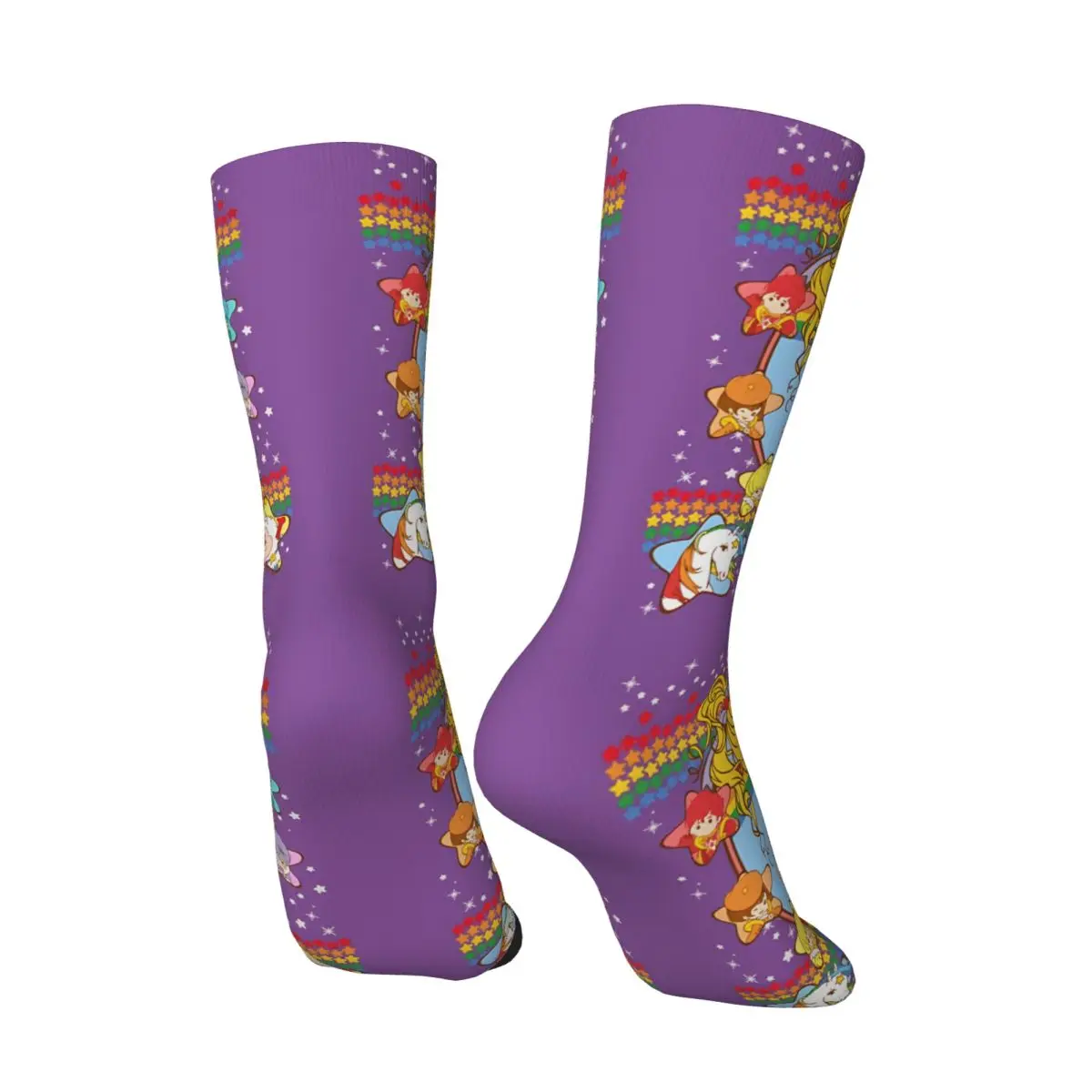 Rainbow Brite Kawaii Socks Travel Cartoon Pattern Socks