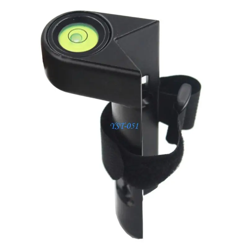 E15A Survey Rod Level for Building Surveying Aluminum 90 Degree Right Angles Horizontal Bubble Level for Round Rectangular Rod