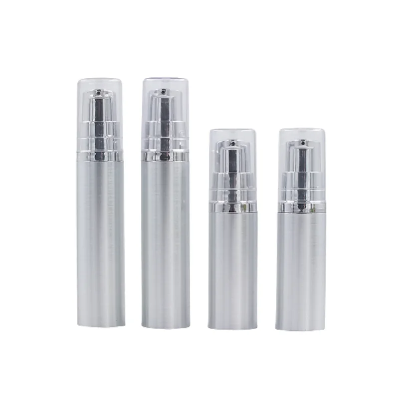 

30Pcs Lotion Pump Vacuum Cosmetic Packaging Plastic Eye Cream Refillable Bottle Gold Silver Empty Airless Bottles 5ml 10ml 15ml