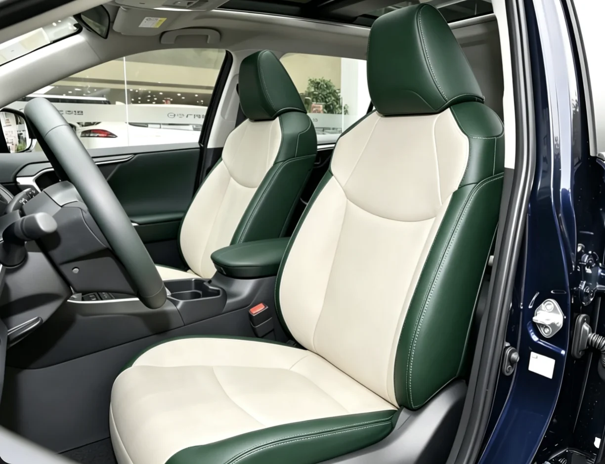 Für Rav4 2026 Maßgefertigte Autositzbezüge Luxuriöses Nappaleder 100% Passgenau Innenraumzubehör 360 ° Vollständige Abdeckung – Detail 4