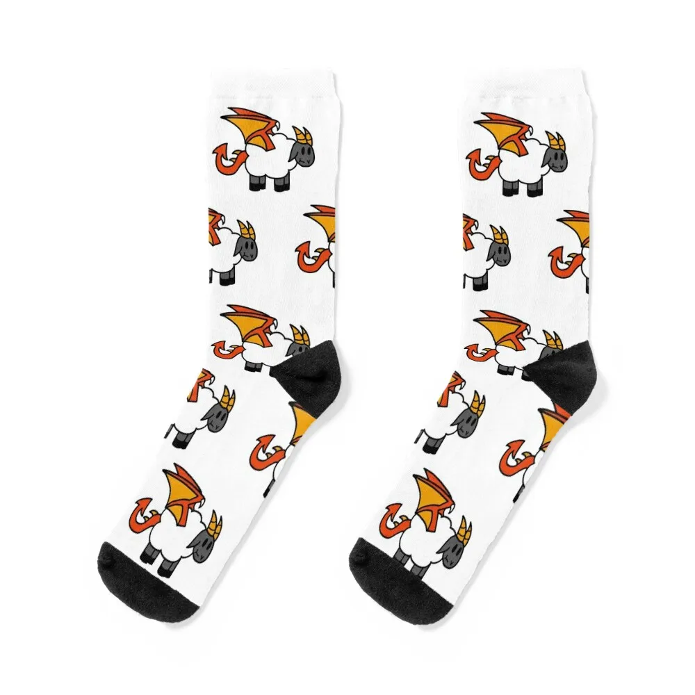 

Dragonsheep Pattern Socks Thermal man winter Stockings Men Socks Luxury Brand Women's