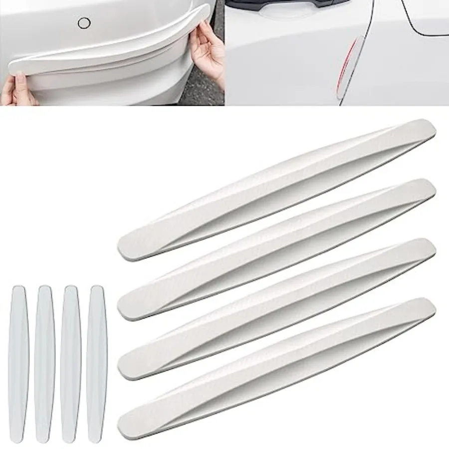 

8 Packs Anti-Collision Patch Car Bumper Guard Strip Anti-Scratch Bumper Protector Trim Universal Rear Bumper Protector Car Door