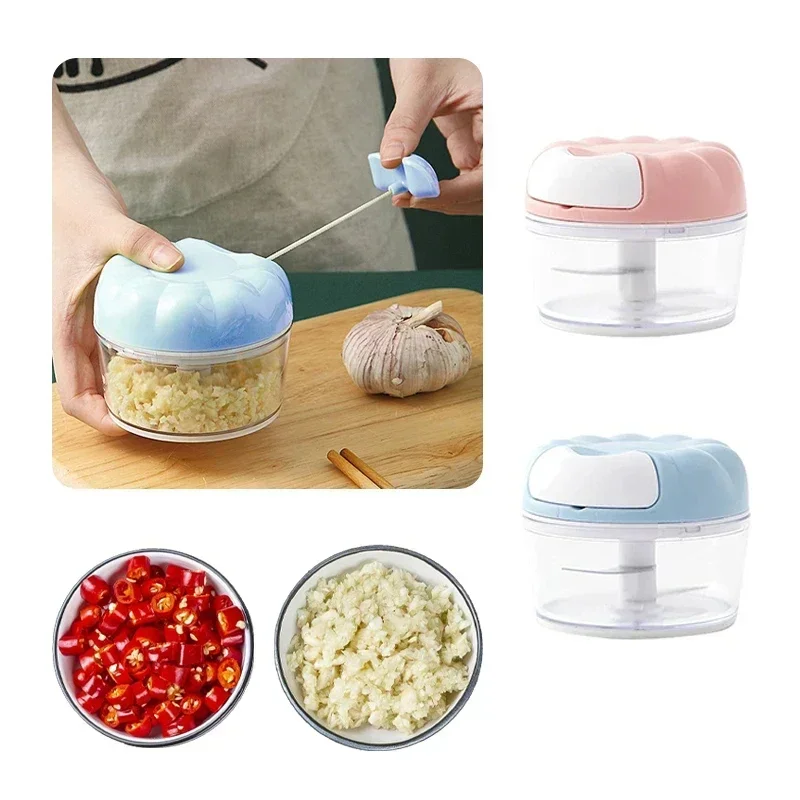 Mini jedzenie czosnek maszynka do mielenia warzyw siekacz maszynka do mielenia mięsa kruszarka prasa przenośny gadżet kuchenny wielofunkcyjna cebula maszyna do warzyw — zdjęcie 3