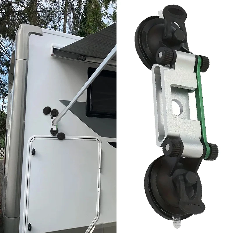 

1Pc RV Awning Suction Cup Fixed Support Bracket Rugged Construction Rubber Suction Cup Caravan Awning For Camping Travel