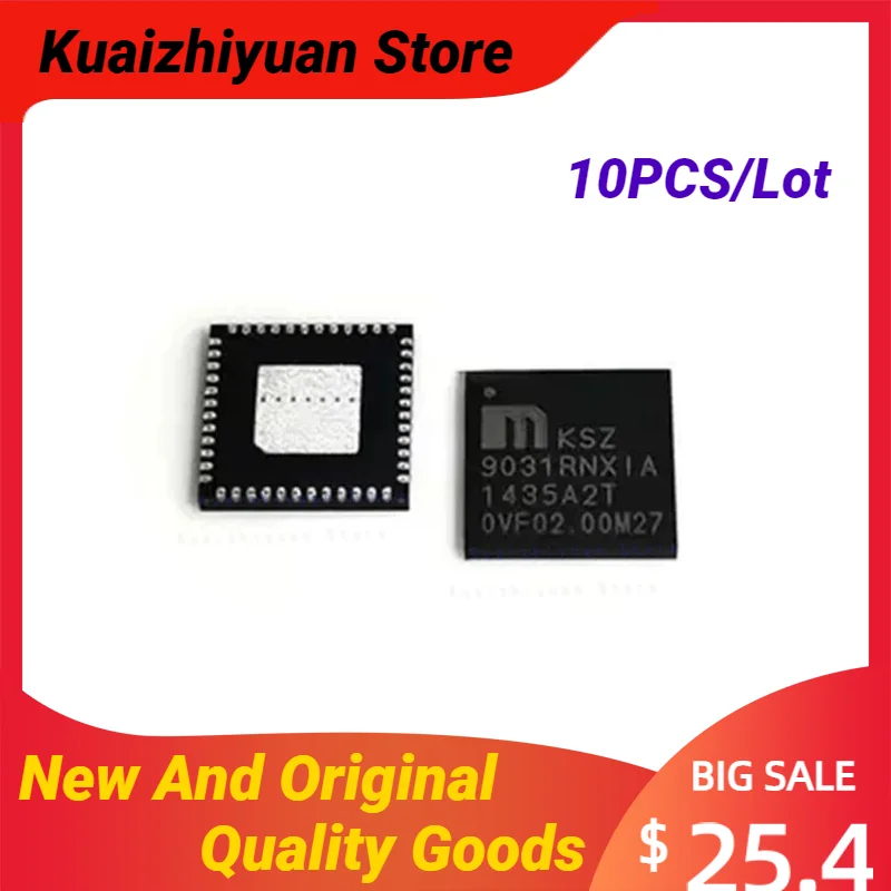 10PCS/Lot New And Original KSZ9031RNXIA  KSZ9031RNXIC KSZ9031RNX KSZ9031RN KSZ9031R KSZ9031 chip Chipset  QFN48