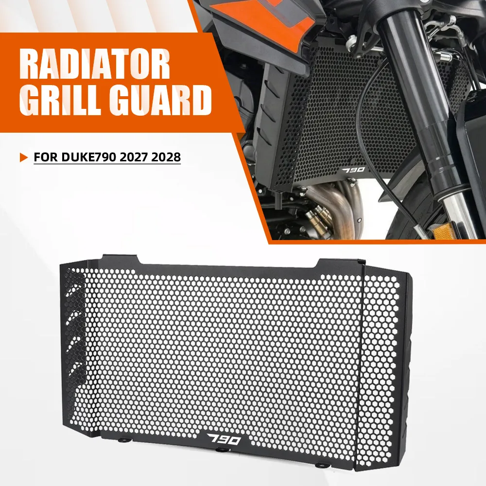 FOR DUKE790 2027 2028 Motorcycle Radiator Guard Grille Water Tank Protector Cover Oil Cooler Guard Cover 790DUKE 790 DUKE