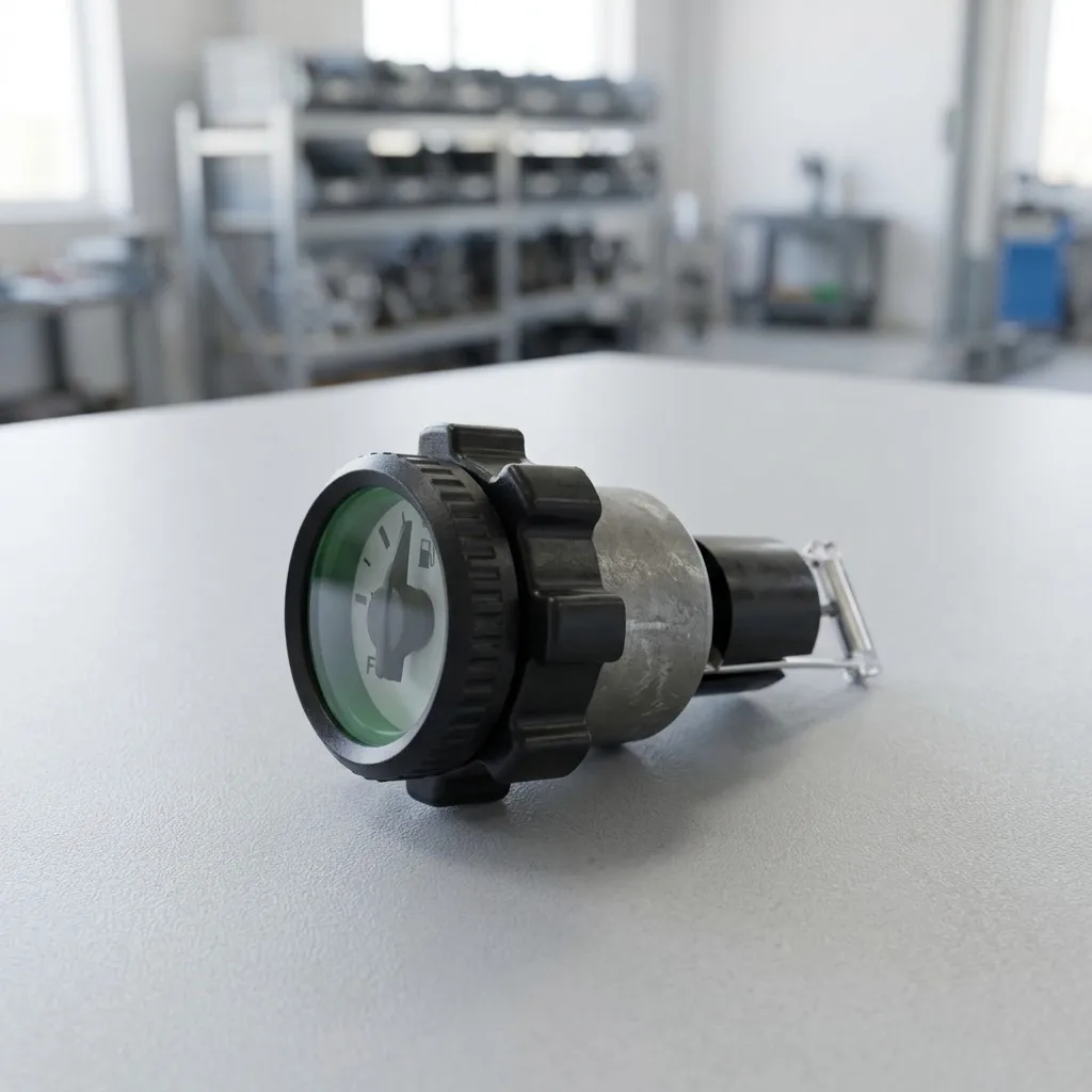 Model 2 Generator Fuel Level Gauge Mechanical Design Iron Base Construction for Stable Mounting on Standard Fuel Tank Openings