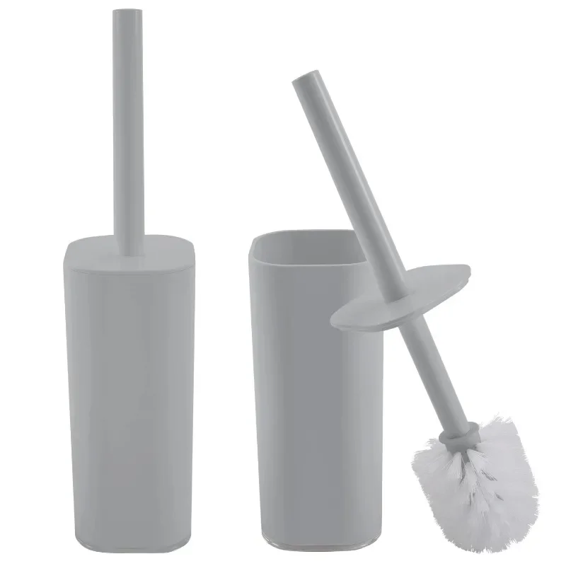 

2 Pack Contemporary Acrylic Toilet Brush Set in Grey