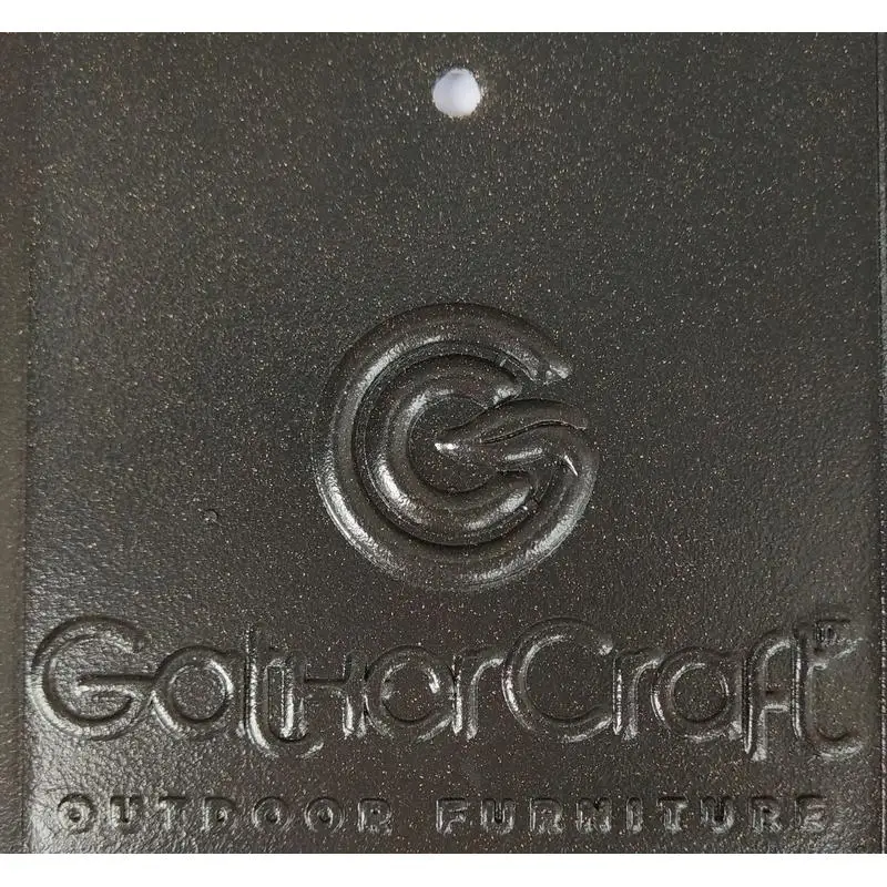 طقم طعام من الألومنيوم مقاس 49 بوصة مع وسائد شمسية للاستخدام الخارجي