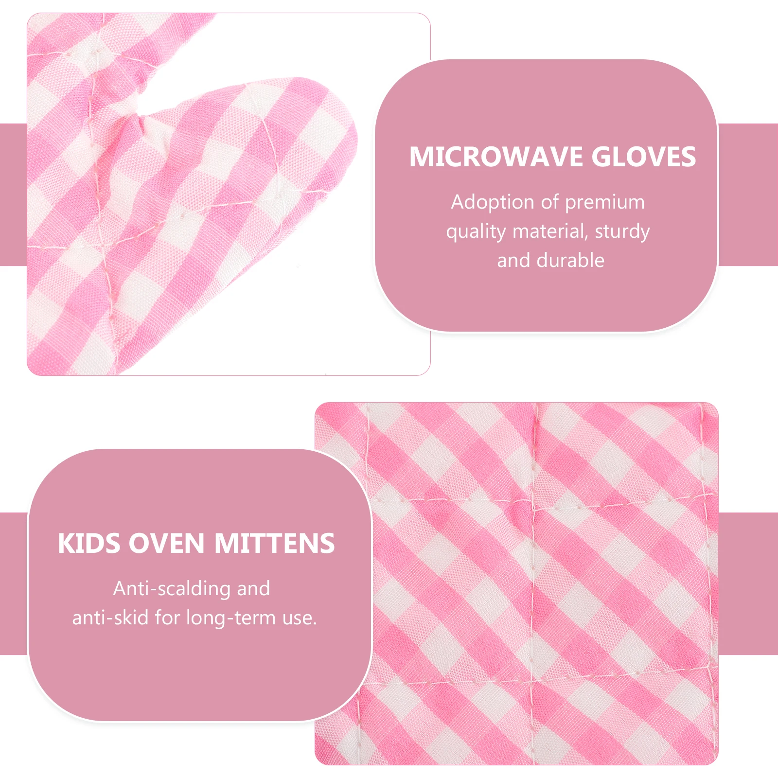 

2 Pcs Insulation Gloves Microwave Oven Toddler Polyester Farmhouse Mitts Kitchen
