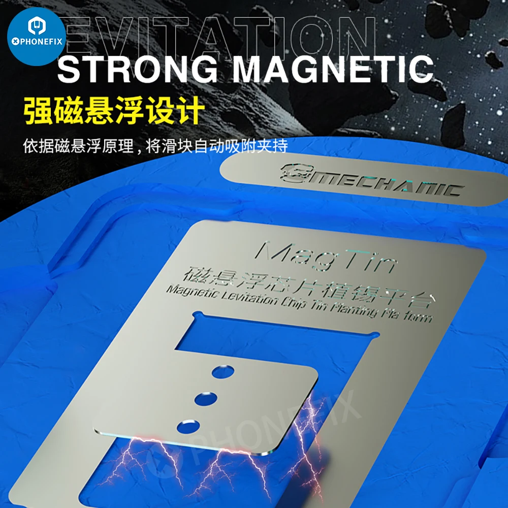 ช่าง MagTin ตำแหน่งดีบุกปลูกตาข่ายสำหรับ iPhone Huawei Qualcomm IC ชิป CPU Nand แฟลชแบบอักษร Reballing Stencil