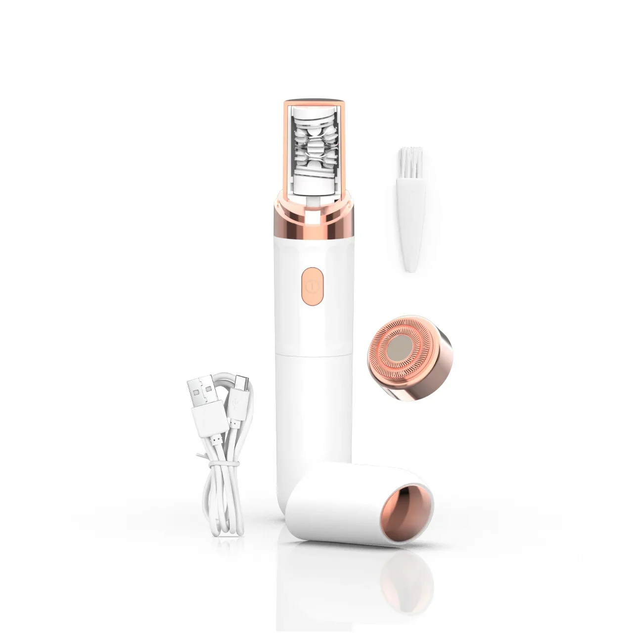 USB Charging Cordless Facial Hair Remover Portable Epilator Appliances Waterproof Women Body Mini