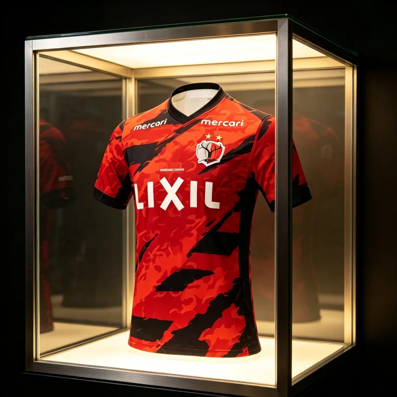 Camiseta de Futebol Masculina Kashima Antlers 2026 Nova de Manga Curta para Adolescentes e Crianças, Uniforme de Treino Grande para Família e Crianças
