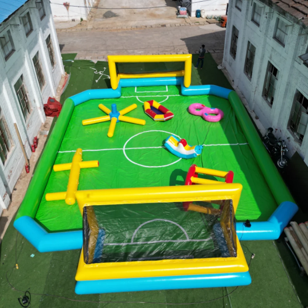 

Outdoor Inflatable Soccer Playground for Kids-Commercial Use PVC Material Customized Color & Size Over 500kg Capacity
