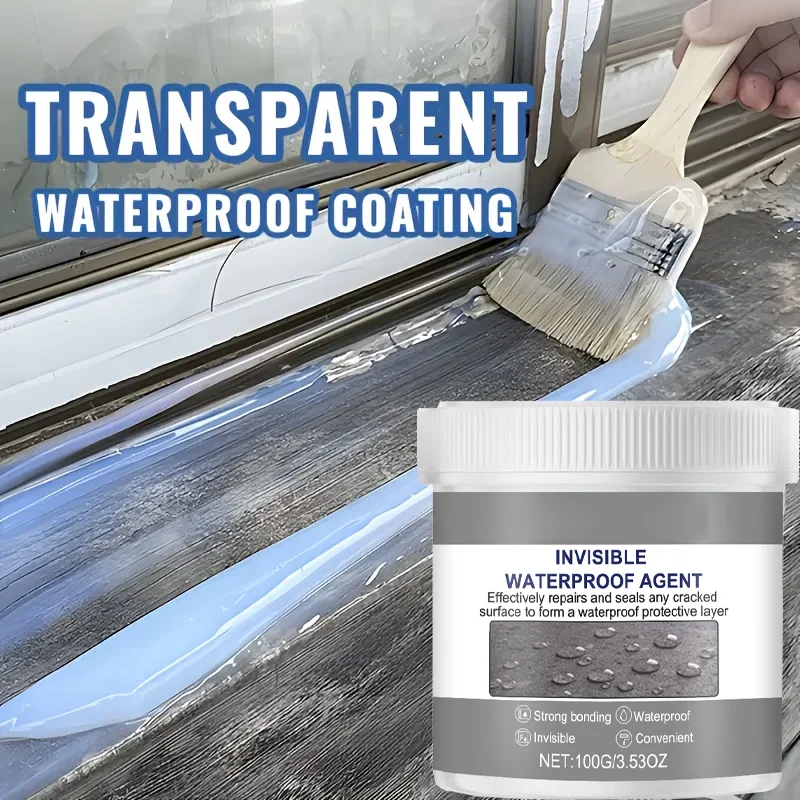 Invisible Waterproof Agent,Multi-Purpose Long-Lasting Waterproofer,Bathroom Waterproof Coating,Transparent & Durable Protection