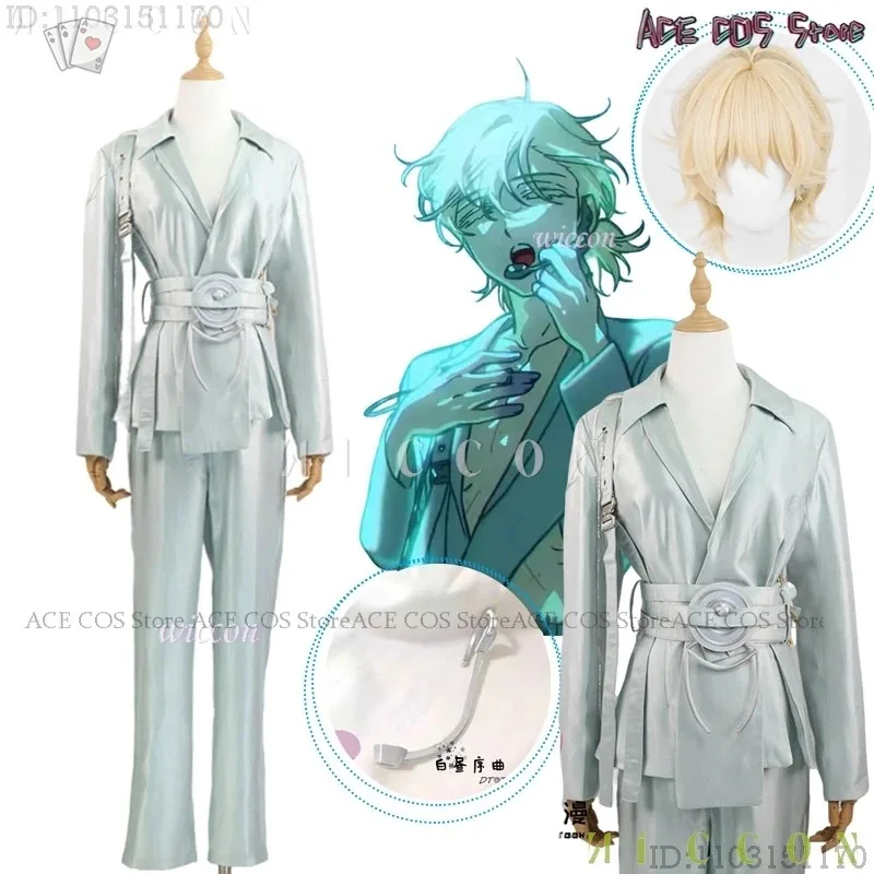 New Alien Stage R7 Blink Gone Luka cosplay de mujer Anime Costume Mens Suits Light Green Wig Party Clothing Singing Uniform 2025