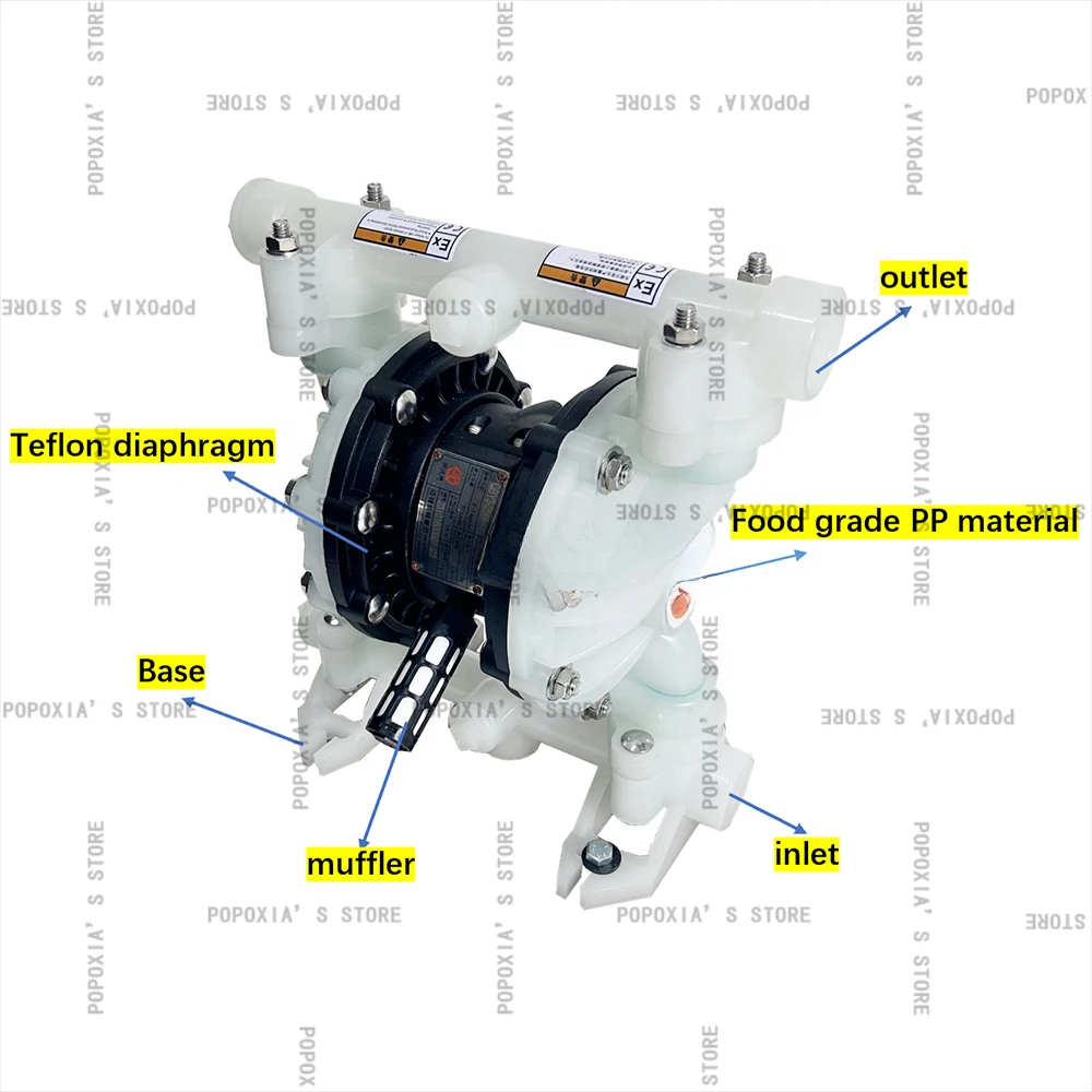 Factory Price Food Grade Whisky High Alcohol Pump Plastic Pneumatic Diametragm 