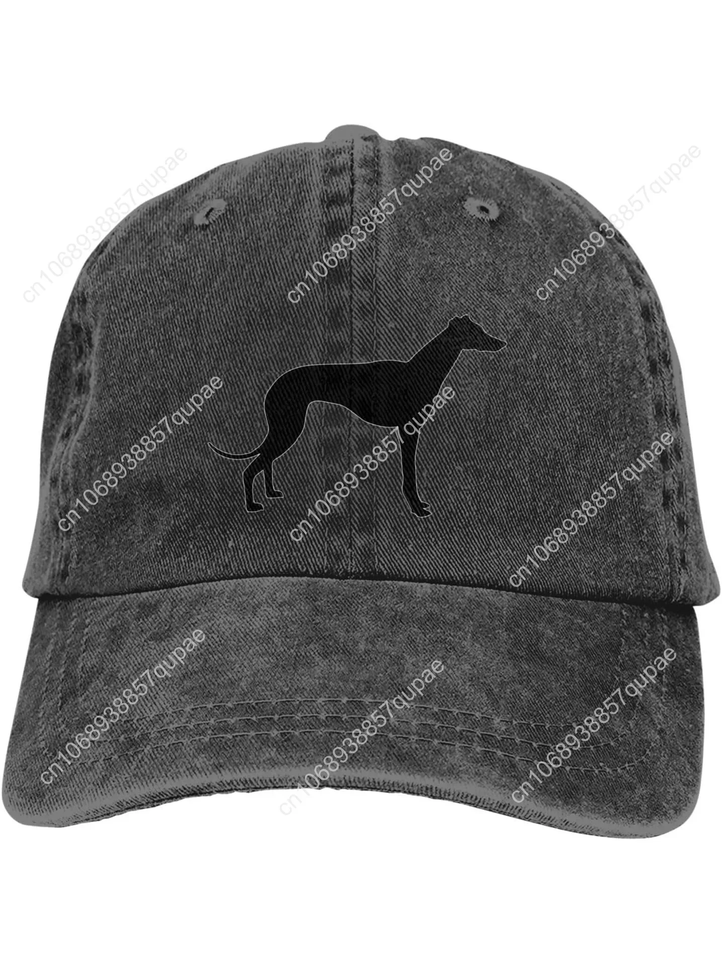 

Greyhound Dog Cowboy Baseball Cap, Adjustable Vintage Washed Baseball Cap for Men and Women Dad Hat