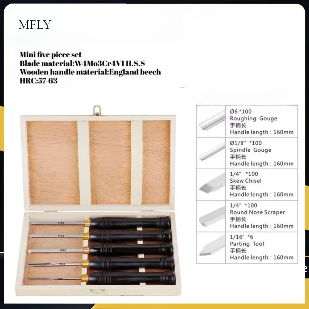 5Pcs/Set Lathe Chis…