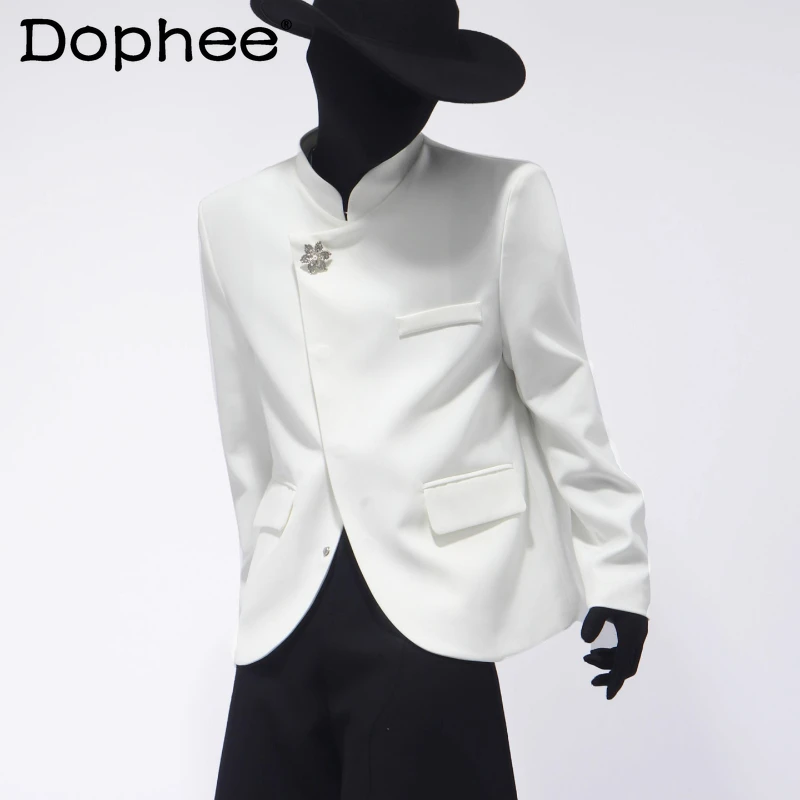 2025 Autumn New High-End Men's Suit Jackets Fashion Stylish Tailored Coats Handsome Trendy Long Sleeve Solid Color Male Blazers