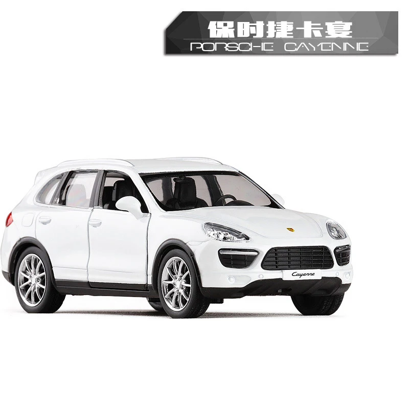 1:36 Porsche Cayenne SUV  Diecast Pull Back Model Car High Simulation Exquisite Matte Metal Car Styling Limousine Alloy F226