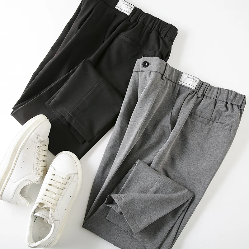 

Настоятельно рекомендуется! Эл! Драпи! Осенние новые мужские полуэластичные прямые повседневные брюки Faionable Ci Sle Youthwear