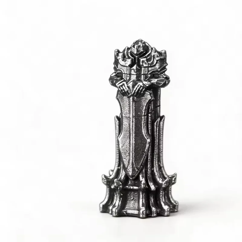 Premium Brass Nickel‑silver Alloy Chess Pieces Good & Evil Themed Mini Tabletop Ornaments Unique Collectible Game Miniatures